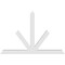 Ekena Millwork Saratoga Architectural Grade PVC Gable Bracket, 96"W x 64"H x 4"D x 6"F, 16/12 Pitch GBP096X64X0406SAR00 - alternate 3